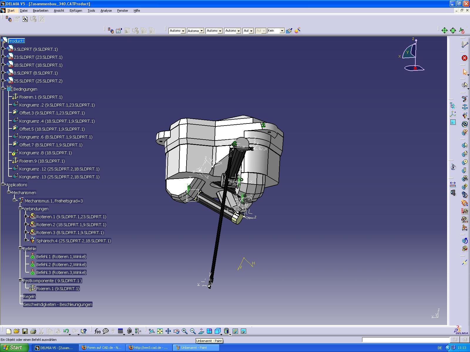 Abb 340 Dassault Systemes Plm Solutions Catia V5 Kinematik Dmu Foren Auf Cad De