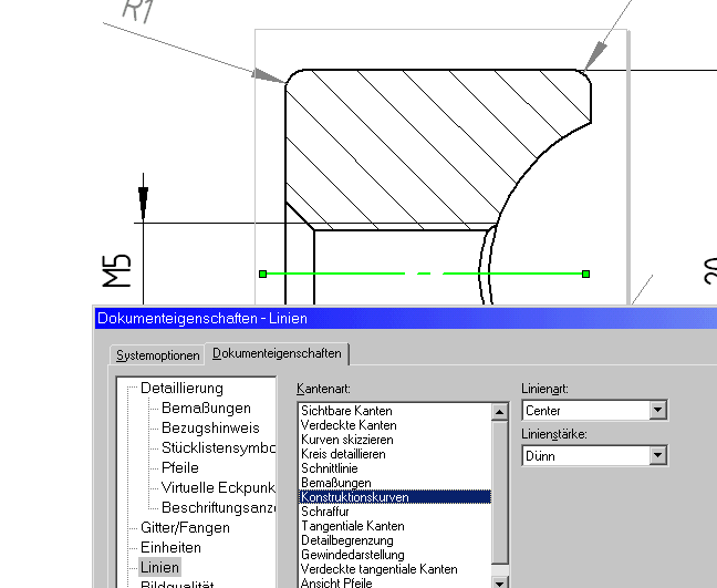 Dicke der Symmetrielinie (DS SolidWorks/SolidWorks) - Foren auf CAD.de