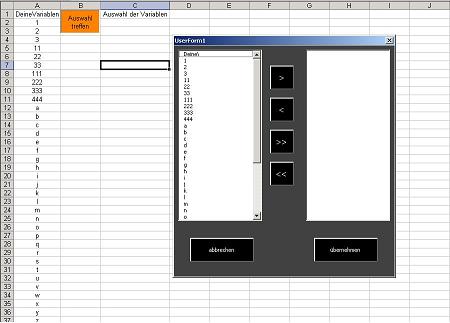 Alle Einträge einer Listbox markieren/selektieren (Programmierung / Office/ Excel) - Foren auf CAD.de