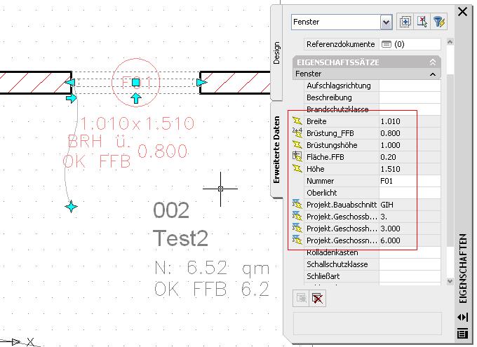 Fenster-Bauteilstempel: Geschoss bzw. Werte RPH, STUK... (Autodesk/AutoCAD  Architecture ACA (ADT)) - Foren auf CAD.de