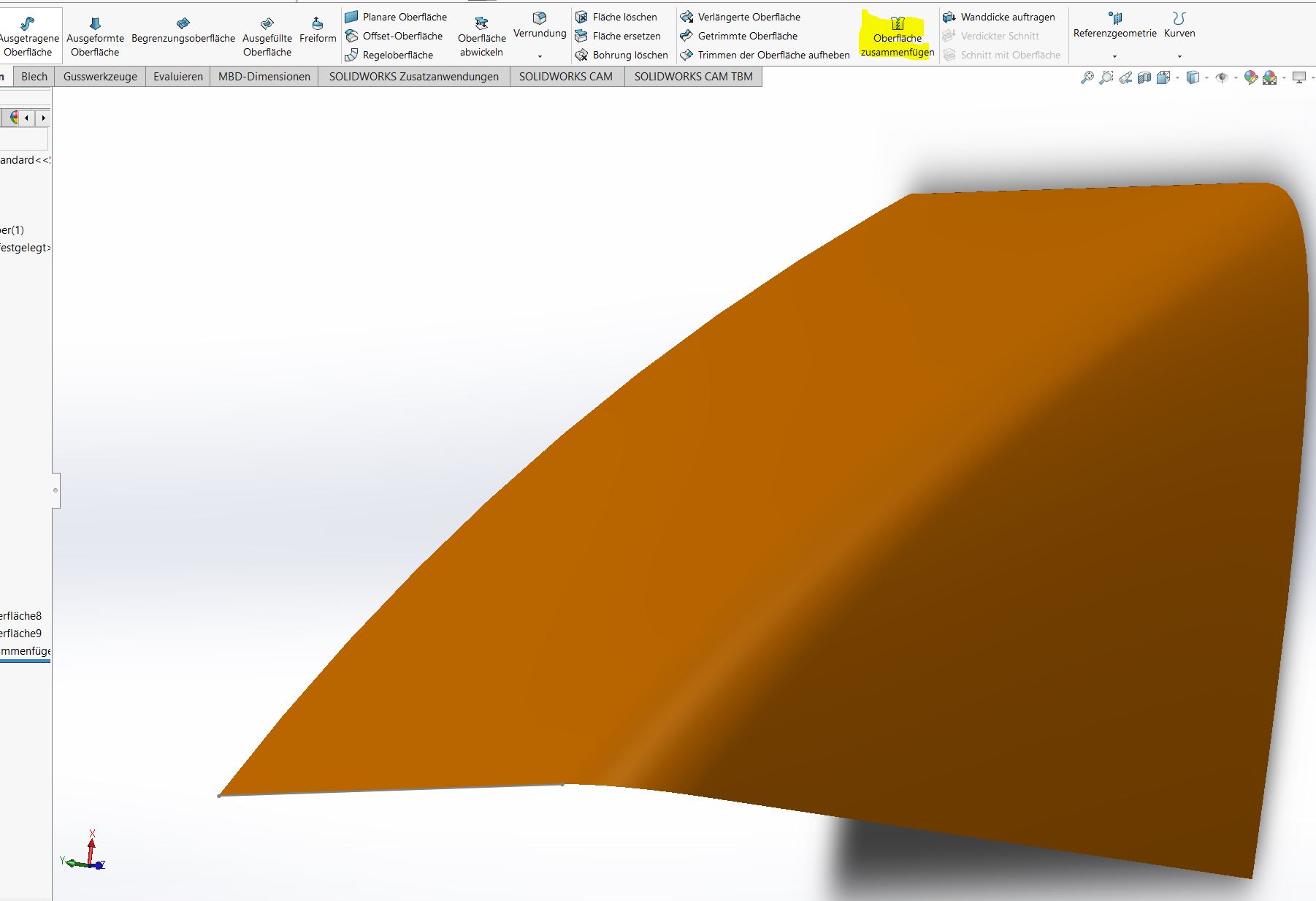 SW Oberfläche modelieren tagential (DS SolidWorks/SolidWorks) - Foren auf  CAD.de