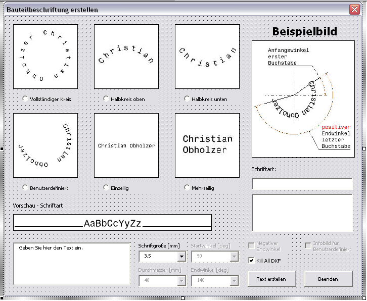 rund schreiben (Dassault Systemes - PLM Solutions/CATIA V5 Drafting