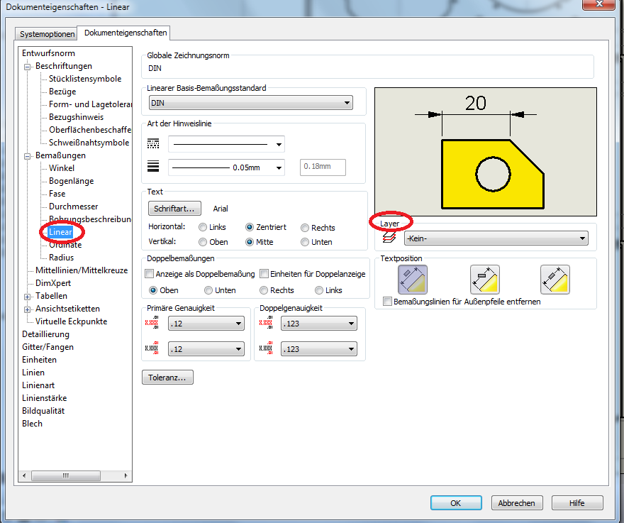 Modellelemente in die Zeichnung auf den richtigen Layer einfügen? (DS ...