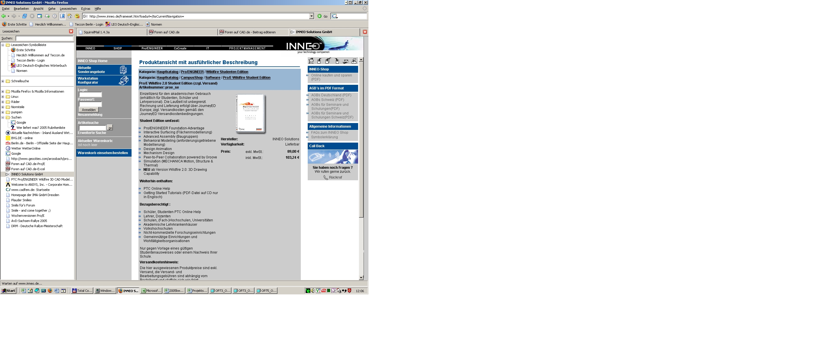Mechanica ins ProE Wildfire integrieren? (PTC Engineering Solutions/Pro ...