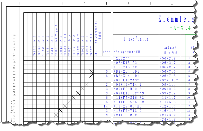 Darstellung Klemmenplan (Elektrotechnik/EPLAN Electric P8) - Foren auf  CAD.de
