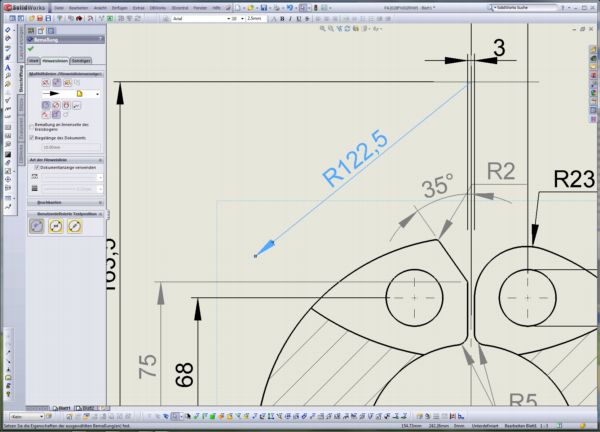 Bogen bemaßen (DS SolidWorks/SolidWorks) - Foren auf CAD.de