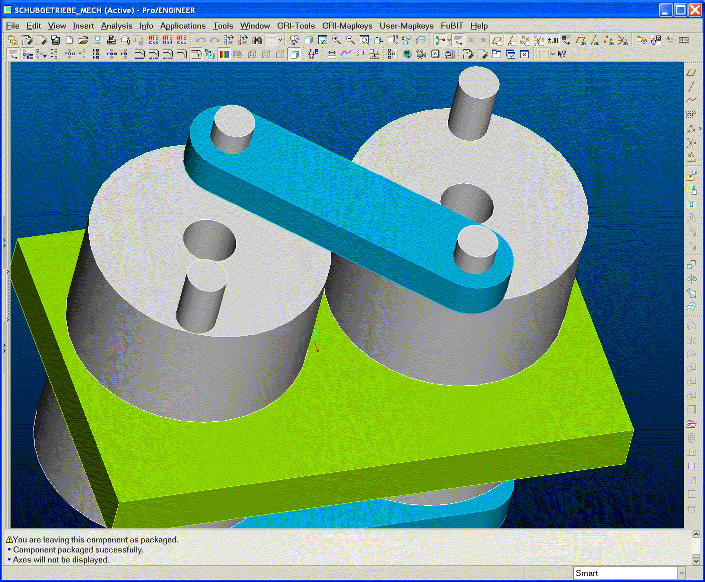 Problematik Zusammenbau Stangengetriebe (PTC Engineering Solutions/Pro